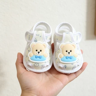 รองเท้าแตะ Cloth Sole Soft Sole รองเท้าเด็กน้ําหนักเบากันลื่นเหมาะสําหรับเด็กชายและเด็กหญิงรองเท้าแตะน่ารัก