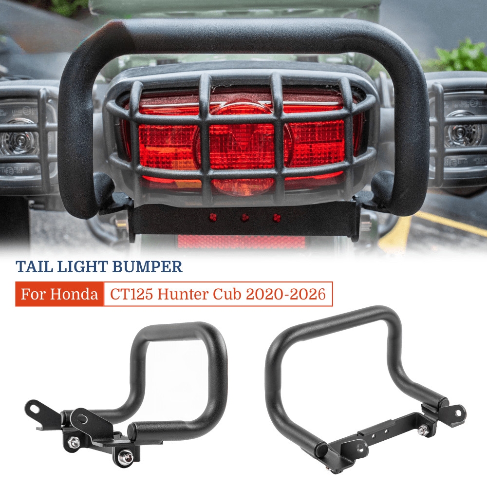 CT125 Huntercub ไฟท้ายรถจักรยานยนต์กันชนสําหรับ Honda CT 125 Hunter Cub 2020-2026 ไฟท้ายด้านหลัง Crash ป้องกันบาร์