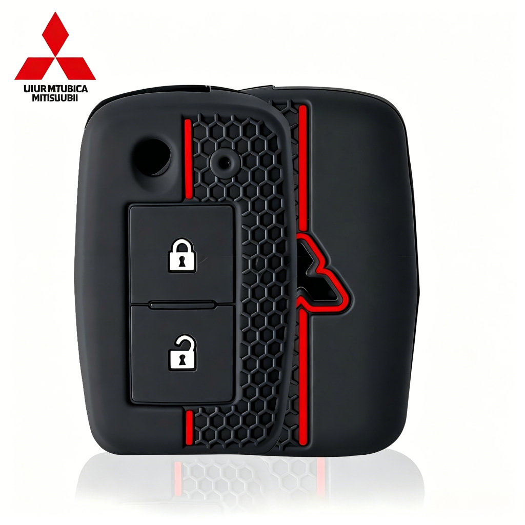 ฝาครอบกุญแจรถสําหรับ Mitsubishi Triton Revo L200 Pajero 2 ปุ่ม Flip Remote Key Shell