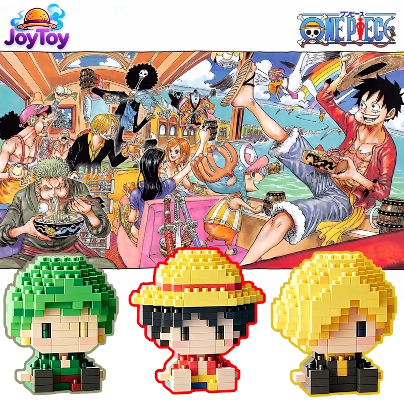 JoyToy ตัวละครวันพีซ บล็อกตัวต่อการ์ตูน ของขวัญคนชอบอนิเมะ ประกอบง่าย น่ารัก