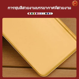 💪ส่งจากกรุงเทพ | พร้อมส่ง |ถาดสแตนเลส ทรงสี่เหลี่ยม วัสดุเหล็กคุณภาพดี หนาพิเศษ ไม่เกิดสนิม สีเงิน/สีทอง ถาดใส่อาหาร สไตล์เกาหลี แบบมินิมอล พร้อมส่งTH