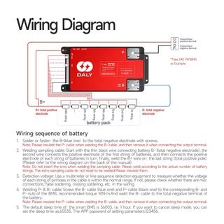 ใหม่ DALY สมาร์ท BMS บลูทูธในตัว 4-8s 7-17s 7-24s 30A 40A 60A 80A 100A 120A สําหรับ Li-ion Lifepo4 LTO รองรับหลายสายแบตเตอรี่ Overcharge และการป้องกันกระแสเกิน