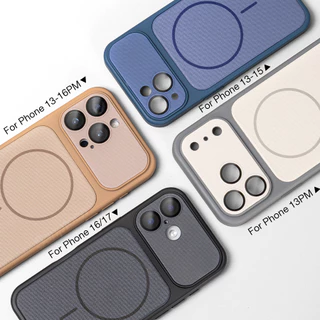 Sanptoch สําหรับแม่เหล็ก Matte ทอเคสโทรศัพท์สําหรับ iPhone 17 16 15 14 13 Pro Max Premium กันกระแทกปกหลังสําหรับ iPhone 16 15 14 Plus ปลอกป้องกันผิว