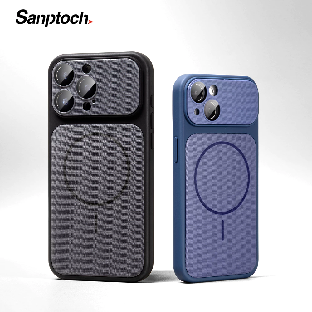 Sanptoch สําหรับแม่เหล็ก Matte ทอเคสโทรศัพท์สําหรับ iPhone 17 16 15 14 13 Pro Max Premium กันกระแทกปกหลังสําหรับ iPhone 16 15 14 Plus ปลอกป้องกันผิว