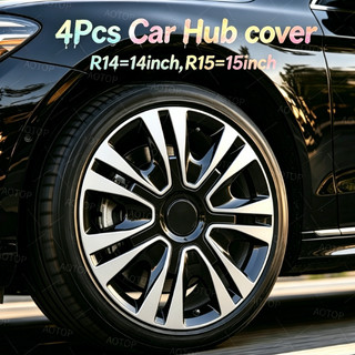 AOTOP 4Pcs Set Universal Wheel Hub Cover R14/R15/ Wheel Hubcap Modified Car Wheel Parts Wheel Caps Rim Cover