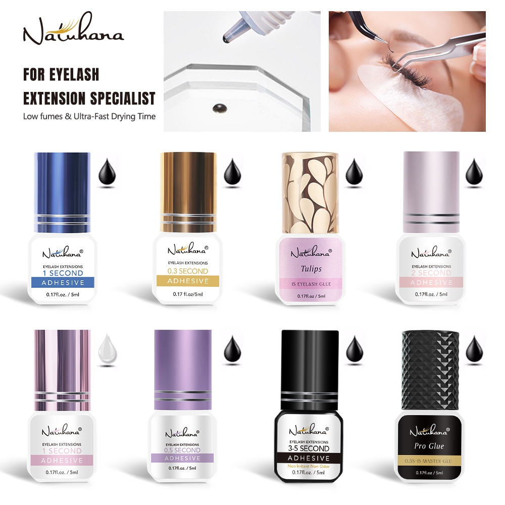 NATUHANA 5 มล กาวต่อขนตา สีดำ แห้งเร็ว สำหรับต่อขนตา