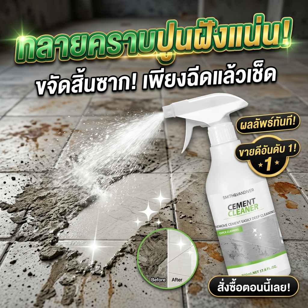 🧼คราบปูนเก่าแตกสลายได้ง่าย ๆ✨ น้ำยาล้างคราบปูน น้ำยาสลายคราบปูน ล้างคราบปูน น้ํายาล้างคราบปูน สเปรย์แล้วซีเมนต์ละลายเร็ว