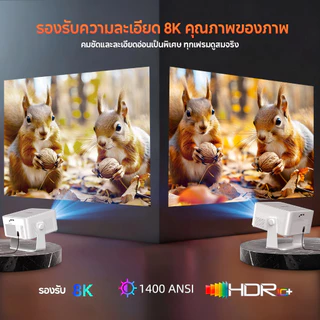 Magcubic HY450Max ปรเจคเตอร์ 1400ANSI Native 1080P Support 8K Android 14 Auto Focus WiFi 6 โฮมเธียเตอร์