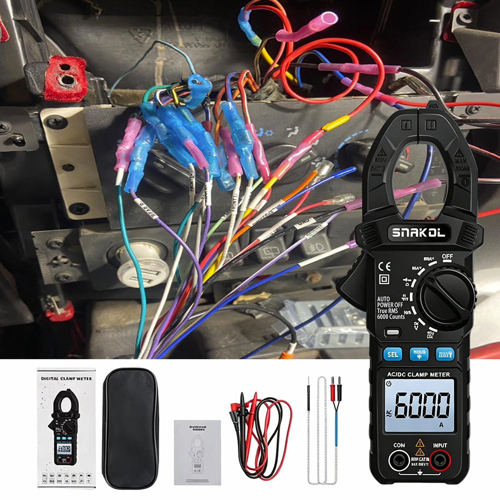 ZLLJMETER SK203 เครื่องวัดแคลมป์อ่านที่แม่นยํา การทดสอบความต่อเนื่องของไดโอด อุปกรณ์ซ่อมไฟฟ้า