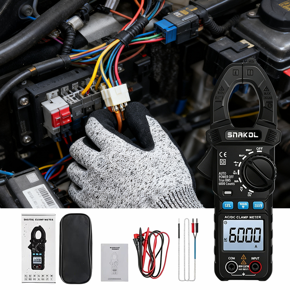 ZLLJMETER SK203 มัลติมิเตอร์แบบดิจิตอลขนาดกะทัดรัด 6000 นับเครื่องมือวัดพารามิเตอร์ไฟฟ้า