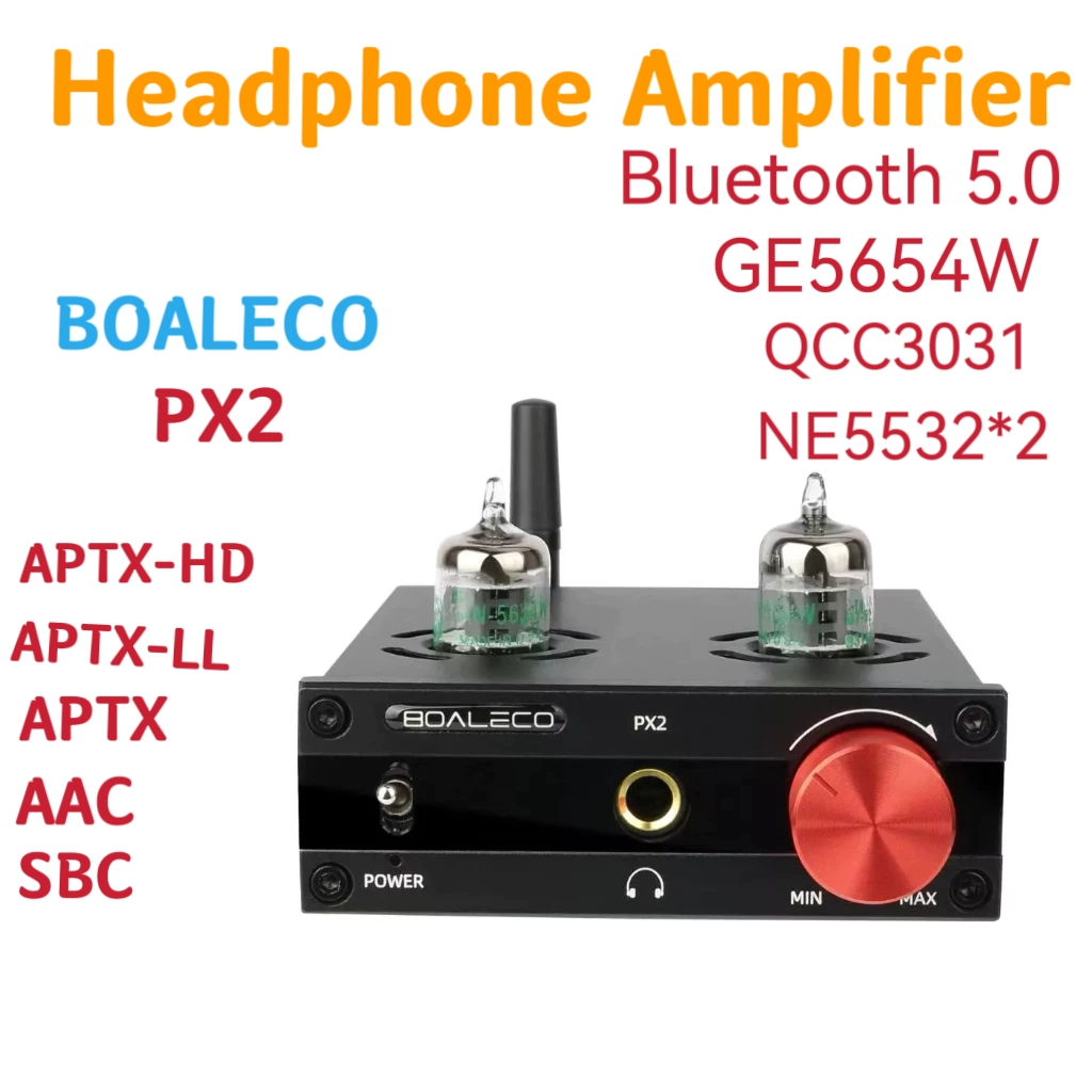 BOALECO PX2 Bluetooth Fever Tube เครื่องขยายเสียงชุดหูฟัง GE5654W