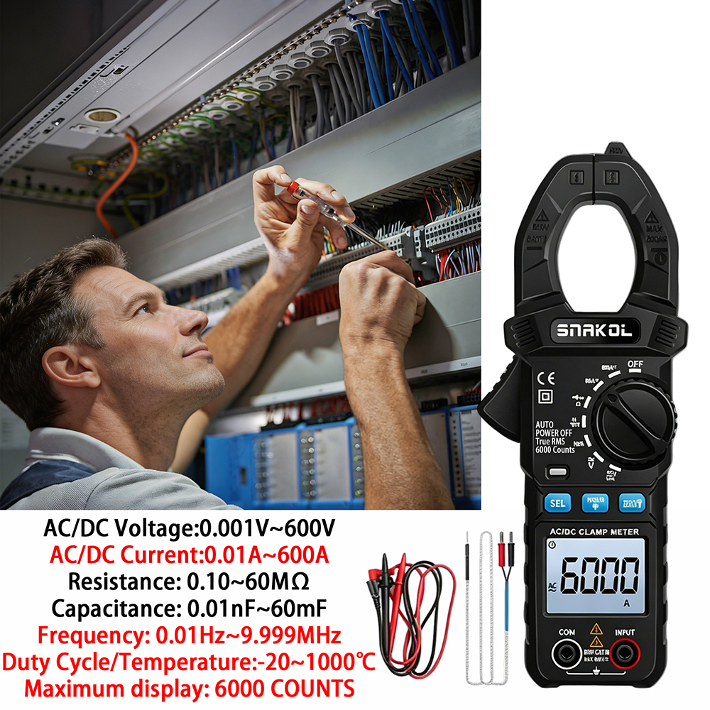 ZLLJMETER SK203 Universal Digital Clamp Meter เครื่องมือวัดช่างไฟฟ้ามืออาชีพ
