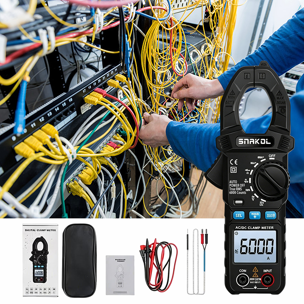 ZLLJMETER SK203 Mini Size Clamp Meter อุปกรณ์ทดสอบพารามิเตอร์ไฟฟ้าระดับมืออาชีพ