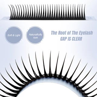 NATUHANA Eyelash Extension เปียกดูคอสเพลย์ Wispy Eyelashes Fluffy Premium Soft False Lashes เครื่องมือแต่งหน้า