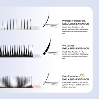 NATUHANA Eyelash Extension เปียกดูคอสเพลย์ Wispy Eyelashes Fluffy Premium Soft False Lashes เครื่องมือแต่งหน้า
