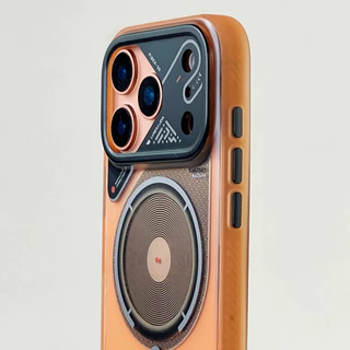 หน้าต่างขนาดใหญ่ Industrial Tech Cyberpunk Magnetic Case สําหรับ iPhone 13 14 15 16 17 pro max - Matte เคสกันกระแทก