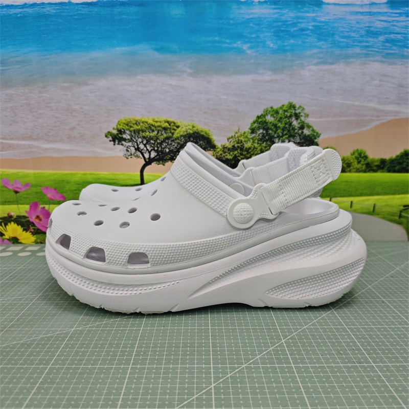 Dynamic Puff Crocs Couple Thick-soled Shoes รองเท้าแตะสําหรับบุรุษและสตรี |214096