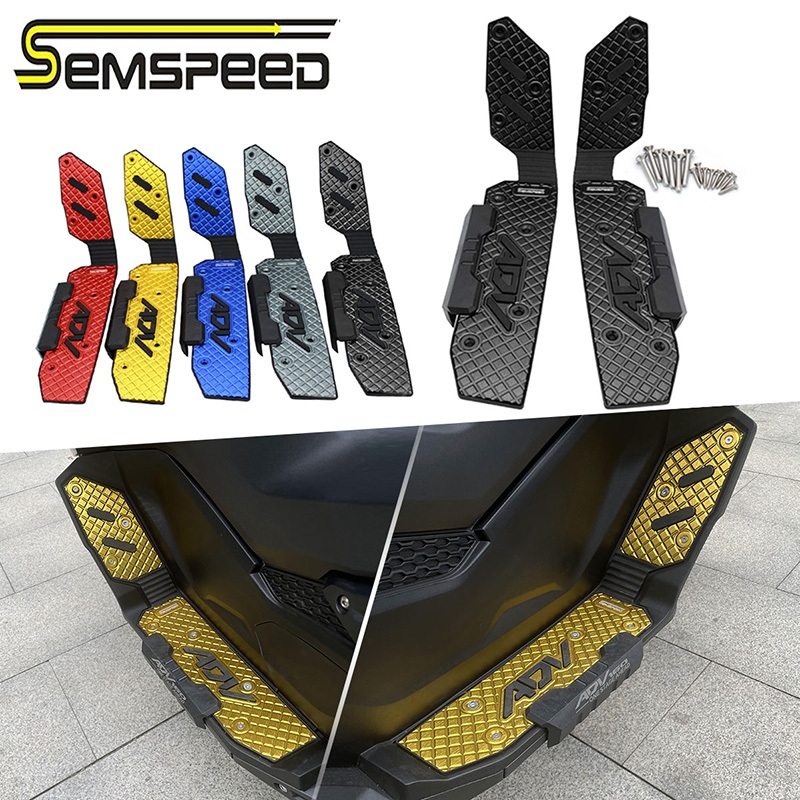 SEMSPEEDสําหรับHonda ADV 160 ADV160 2022-2026 รถจักรยานยนต์CNC Footrest Footboard Matting