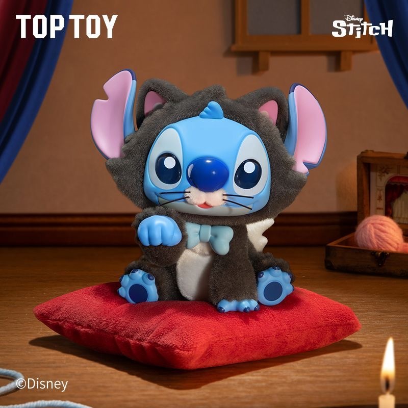 [ของแท้] TOPTOY Stitch Blind Box Pinocchio Fantasy Theater Series Collection ตุ๊กตาตุ๊กตาอินเทรนด์ของเล่นตกแต่งของขวัญ