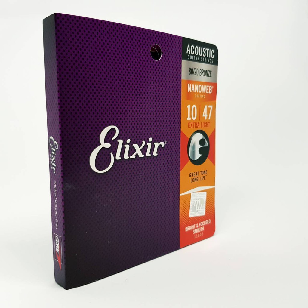 ของแท้ 100% สายกีต้าร์โปร่ง Elixir 80/20 BRONZE สายเคลือบ รูปที่ 6