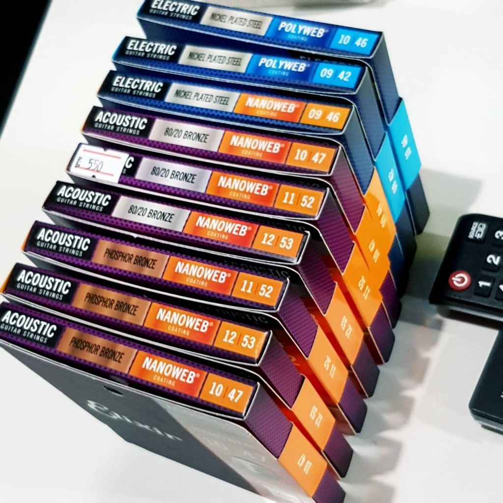 ของแท้ 100% สายกีต้าร์โปร่ง Elixir 80/20 BRONZE สายเคลือบ รูปที่ 4