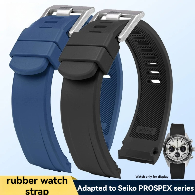 เหมาะสําหรับ Seiko PROSPEX Series Panda Di Three Eye Palette SSC813P1/815P1/909P1 สายยาง