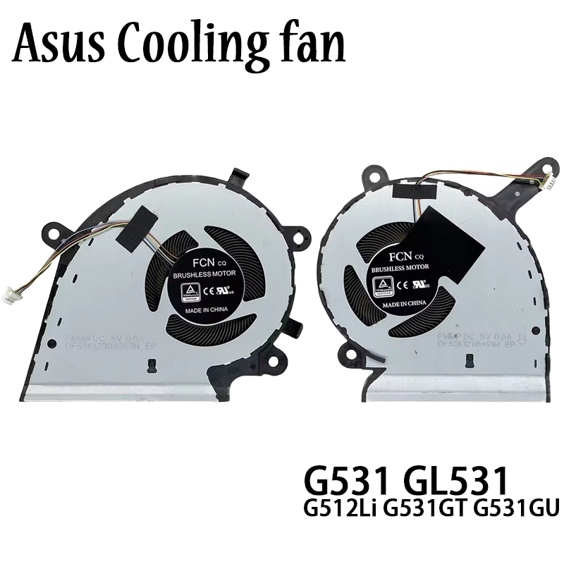 แล็ปท็อป CPU GPU พัดลมระบายความร้อนสําหรับ ASUS ROG Strix G531 GL531 G512Li G531GT G531GU G531GD G53
