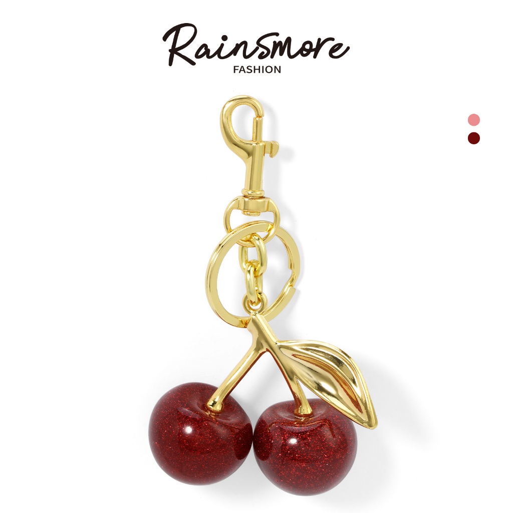 RAINSMORE Cherry พวงกุญแจกระเป๋าจี้หญิงพวงกุญแจเชอร์รี่ของขวัญให้