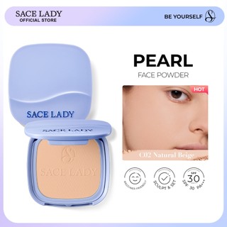 SACE LADY Pearl Face Powder Oil Control Waterproof SPF 30 PA +++ Powders Long Lasting Flawless Master Setting Face Makeup With Mirror