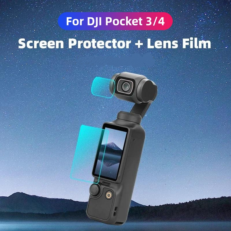 ป้องกันหน้าจอสําหรับ Osmo Pocket 4/ 3 เลนส์ป้องกัน AR/HD ฟิล์ม Gimbal กระจกนิรภัยสําหรับ DJI Pocket 3 มือถืออุปกรณ์เสริม Gimbal