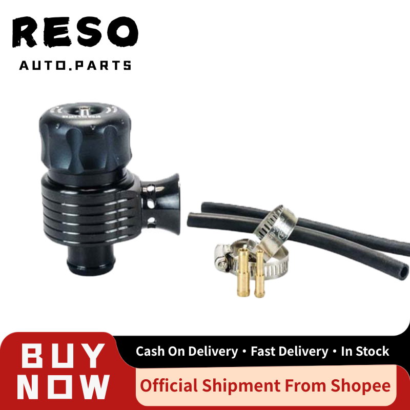 RESO Universal Recirculation 25 มม.T Turbo BOV Diverter Dump 1.8T Blow Off วาล์วแตรสําหรับ Audi A3 S3 A4 A6 A8 S4 TT 1.8 20v Turbo