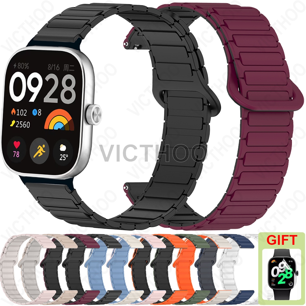 สายซิลิโคนสร้อยข้อมือกีฬาสายนาฬิกาอุปกรณ์เสริมสําหรับ Redmi Watch 6 5 4 / Xiaomi Smart Band 9 8 Pro