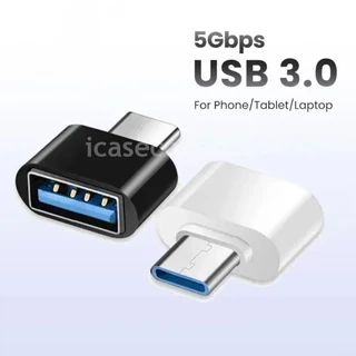 อะแดปเตอร์ Mini Type-C เป็น USB 3.0 USB-C ชาย OTG A ตัวเชื่อมต่อข้อมูลหญิงสําหรับแล็ปท็อปโทรศัพท์ MacBook