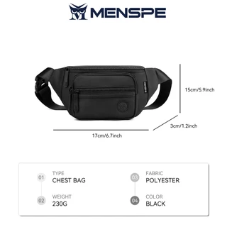 Menspe Mens Chest Bag กระเป๋าคาดเอว Crossbody Bags Messenger Bag Fashion Sports Bag School Large Capacity Shoulder Mens Bags College Style Outdoor Sports Bags For Men