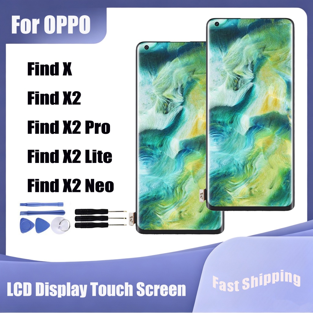 สําหรับ OPPO ค้นหา X X2 X2 Pro X2 Lite X2 Neo จอแสดงผล LCD Touch Screen Digitizer Assembly Replacement