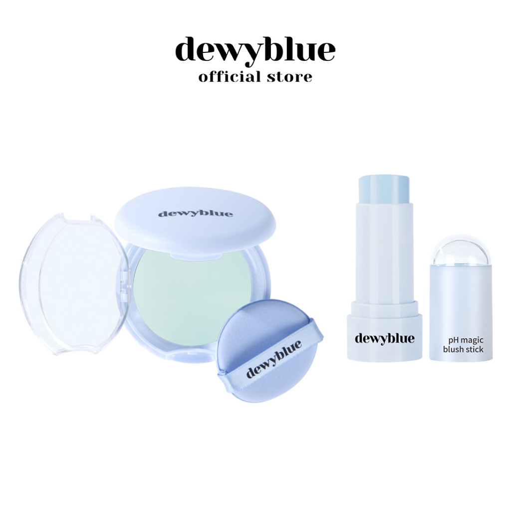 [dewyblue combo] dewyblue tea tree blur powder + pH magic blush stick
