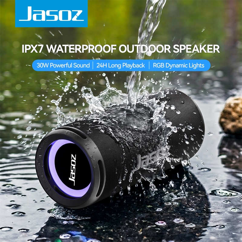 Jasoz JM16 20W Ultra Bluetooth 5.3 Speaker 20W Powerful Sound RGB HIFI Stereo 4000mAh 20H Playtime