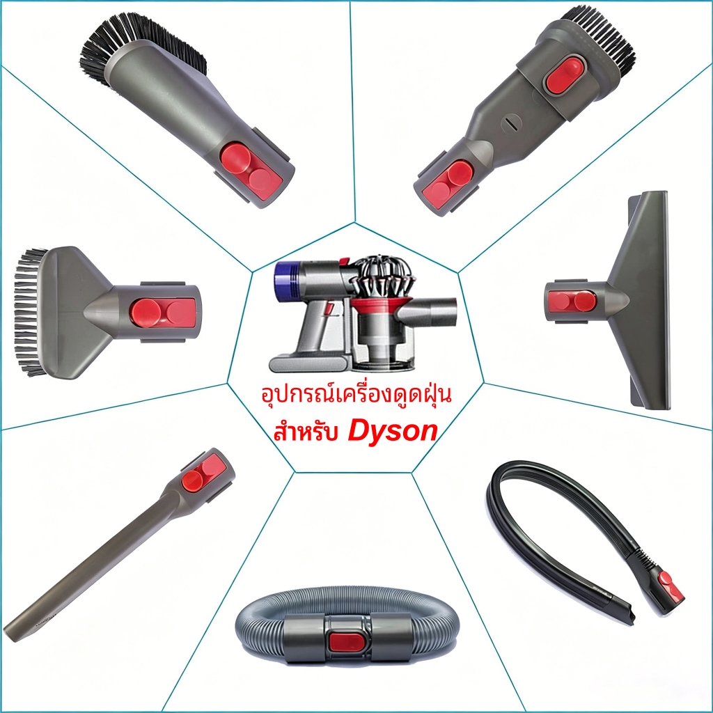 ชุดทําความสะอาดในครัวเรือนเข้ากันได้กับ Dyson V7/V8/V10/V11/V15/G5 อุปกรณ์เสริมเครื่องดูดฝุ่นทําความ