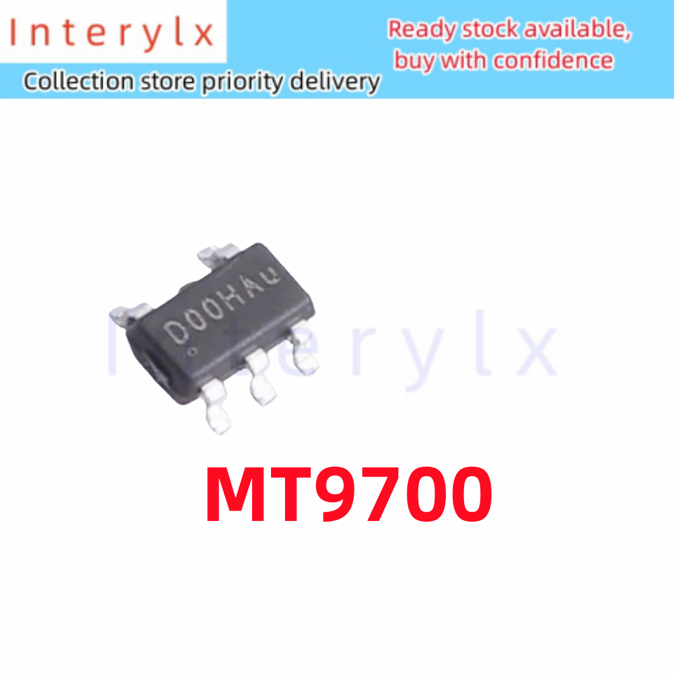 10 ชิ้น/ล็อตเดิมแท้ MT9700 9700 SOT-23-5 80m Omega,ปรับ Quick Response Limited Current Distribution 