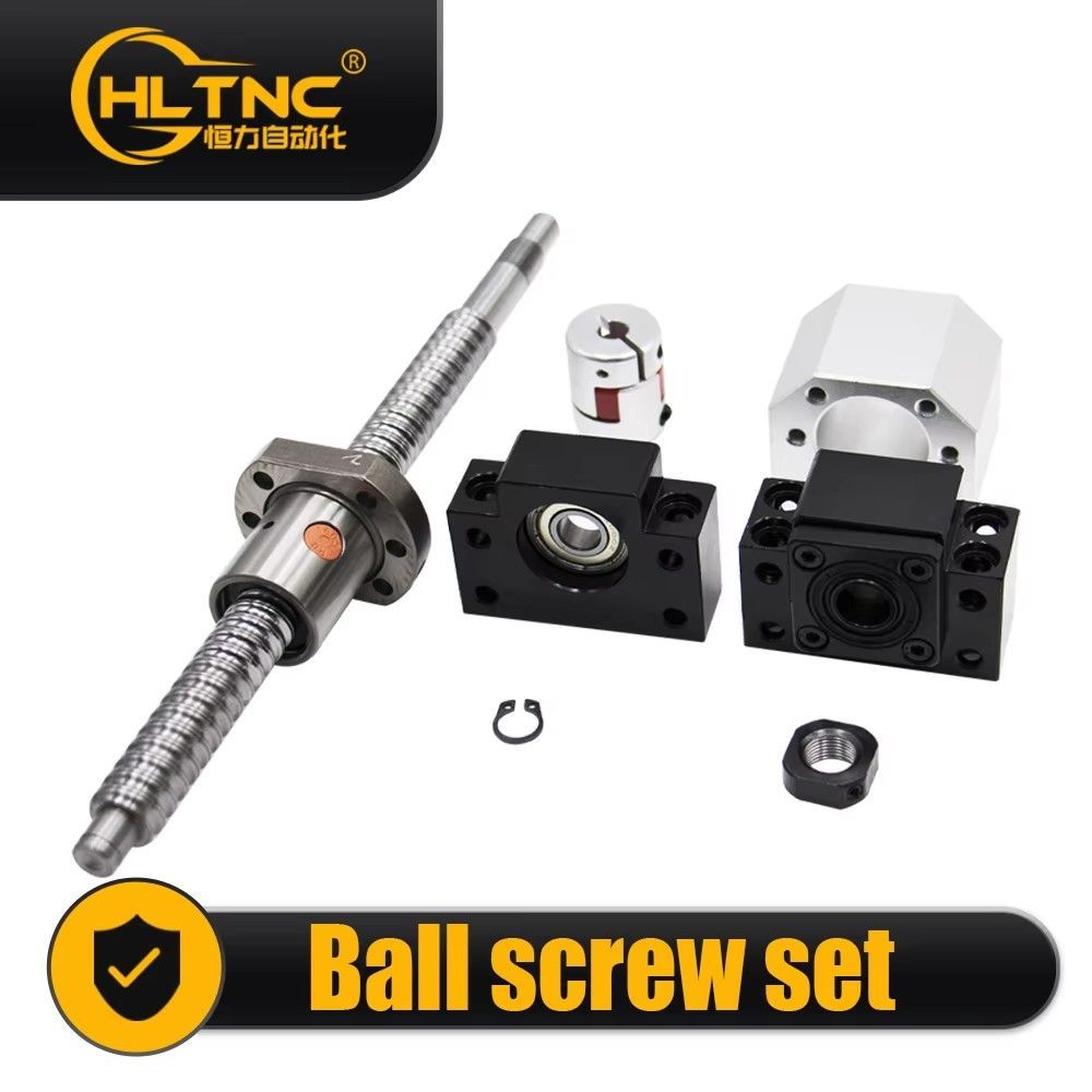 HLTNC SFU1605/SFU1610 Ball Screw Kit 200-800mm – CNC Linear Motion Set พร้อม BK/BF12 รองรับ, DSG16H Nut Housing & LF2530 ข้อต่อสําหรับเราเตอร์มิลลิ่งเครื่อง