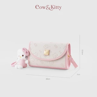 กระเป๋าสะพาย Cow & Kitty กระเป๋าสีชมพูน่ารักๆ ของขวัญให้เพื่อน คิตตี้ กระเป๋าสะพาย