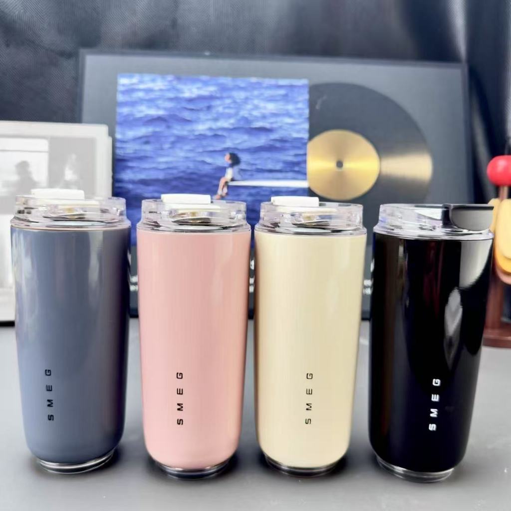 SMEG ECMU36CN แก้วกาแฟสําหรับเดินทางหุ้มฉนวนขนาด 420 มล