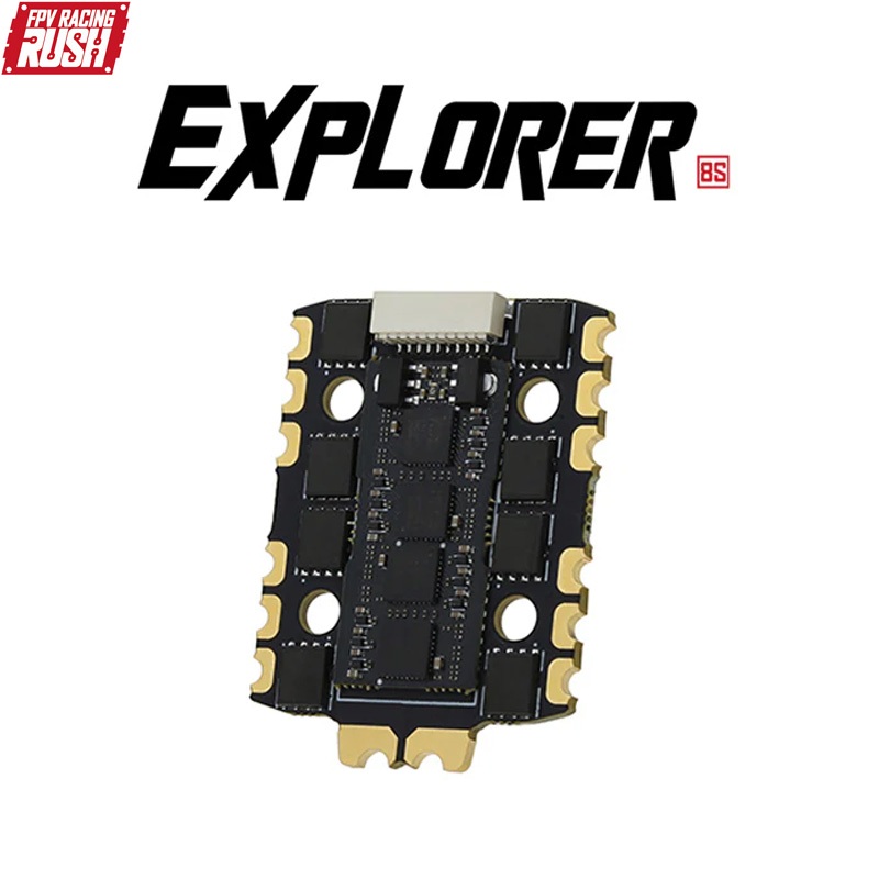 RUSHFPV RUSH BLADE 60A Explorer BLHeli_32 4in1 Brushless ESC 20x20 มม.3-8S สําหรับ RC FPV Racing Dro
