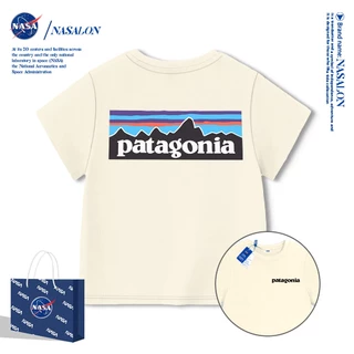 NASA เสื้อยืดเด็ก ผ้าฝ้าย 100% ลายแบรนด์เนมสุดเท่ ระบายอากาศดี เหมาะสำหรับเด็กอายุ 1-12 ปี ใส่ได้ทุกสไตล์