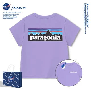 NASA เสื้อยืดเด็ก ผ้าฝ้าย 100% ลายแบรนด์เนมสุดเท่ ระบายอากาศดี เหมาะสำหรับเด็กอายุ 1-12 ปี ใส่ได้ทุกสไตล์