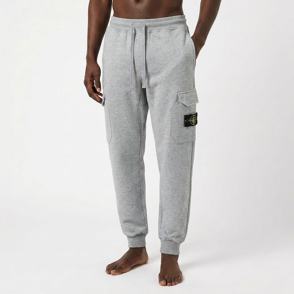 Stone Island Stone Island Multi-pocket Overalls สายยางยืด Sweatpants กางเกงหลายกระเป๋า Overseas Daig