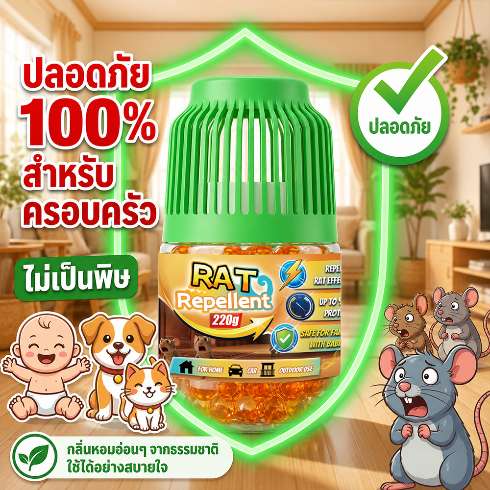 🐭แค่วาง หนูก็หายไป🐭 PetNest เจลไล่หนู ลูกเหม็นไล่หนู ยาไล่หนู บ้านมีหนูเยอะใช่ไหม? ลองวางไว้สักกล่อง ช่วยไล่หนูได้ตลอดวัน ใช้งานสบายกว่า