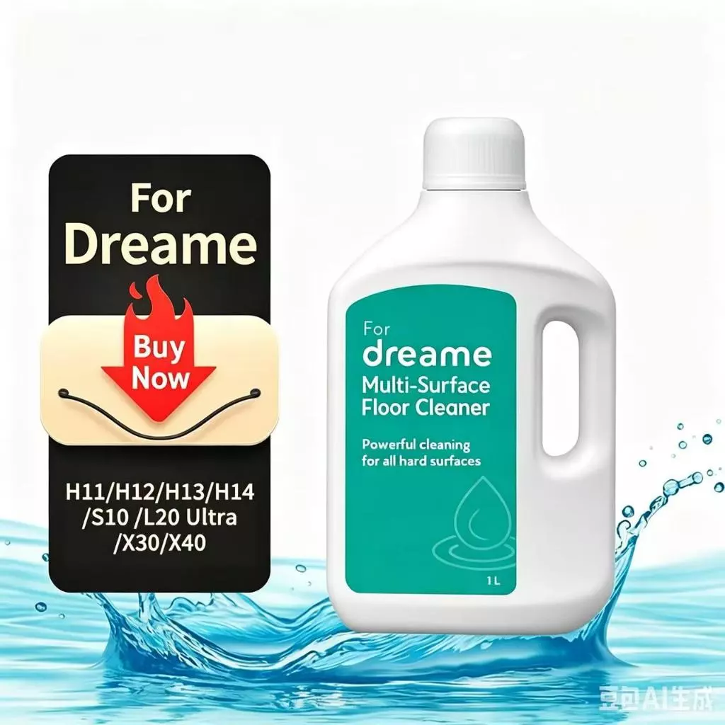 1L น้ํายาทําความสะอาดพื้นสําหรับ MOVA E30/M30, Dreame H11/H12/H13/H14 Series, W10/W10 Pro, L10s Ultra, S10, L20 Ultra, X30/X40 Ultra Vacuums
