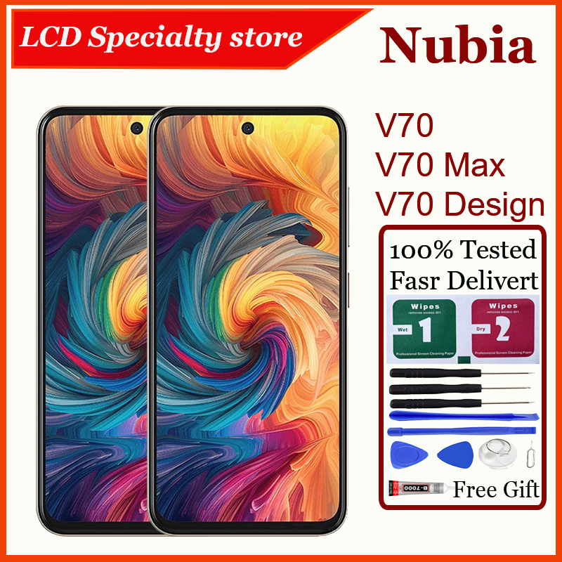 สําหรับ V70 V70 Max V70 ออกแบบจอแสดงผล LCD เปลี่ยนหน้าจอสัมผัส