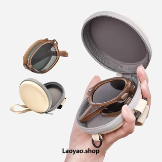 Laoyao.shop กรอบแว่นตาบรรจุภัณฑ์ด้านนอกแว่นตากระเป๋าผ้าแว่นตาผ้ามัลติฟังก์ชั่ไขควงเก็บปฏิบัติแบบพกพาเครื่องมือป้องกันดวงตา PJ001